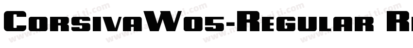 CorsivaW05-Regular Regular字体转换